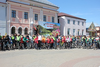 В Новогрудке велопробег посвятили Дню Победы