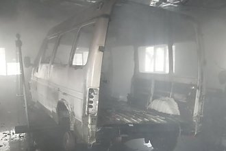 Загорание легкового автомобиля произошло в г.п. Любча