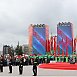 Александр Лукашенко в Минске принимает участие в торжественном ритуале чествования государственных символов
